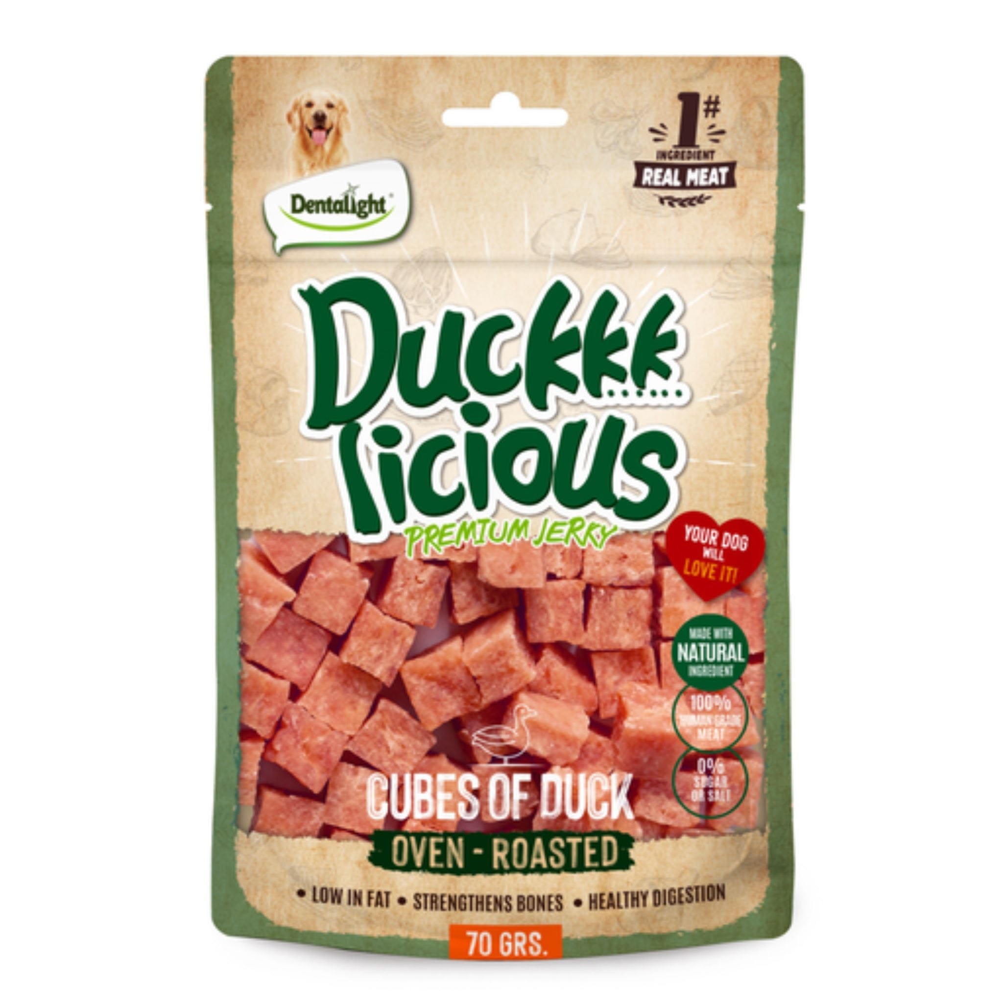 Duck Licious - קוביות ברווז 70 גרם