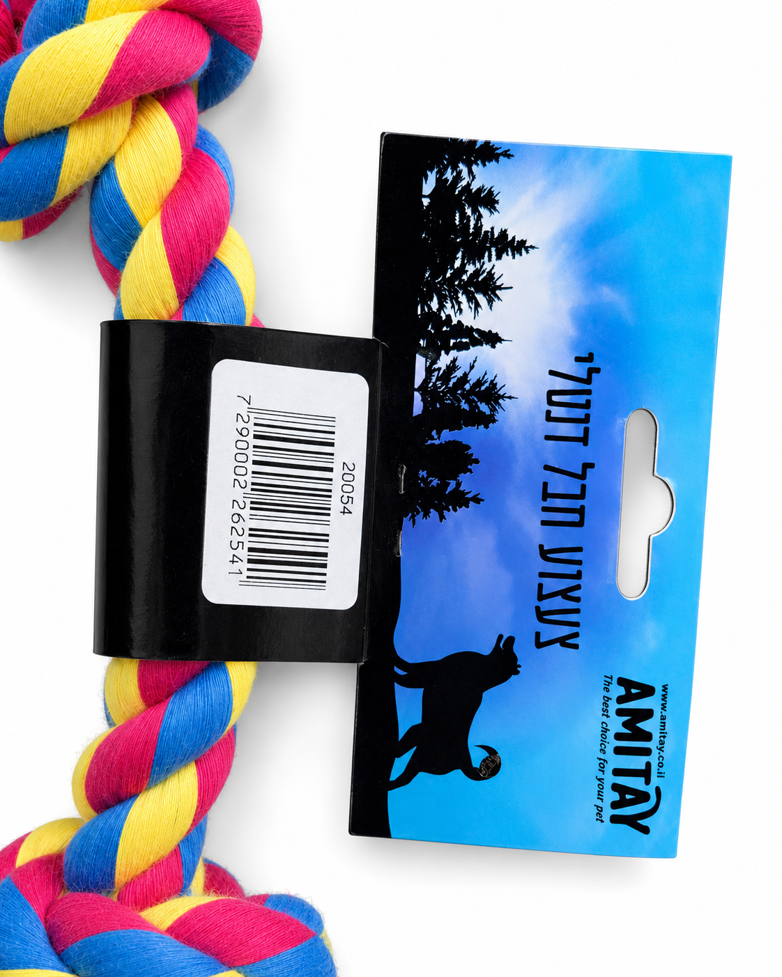 צעצוע חבל דנטלי צבעוני — AMITAY (קטן)