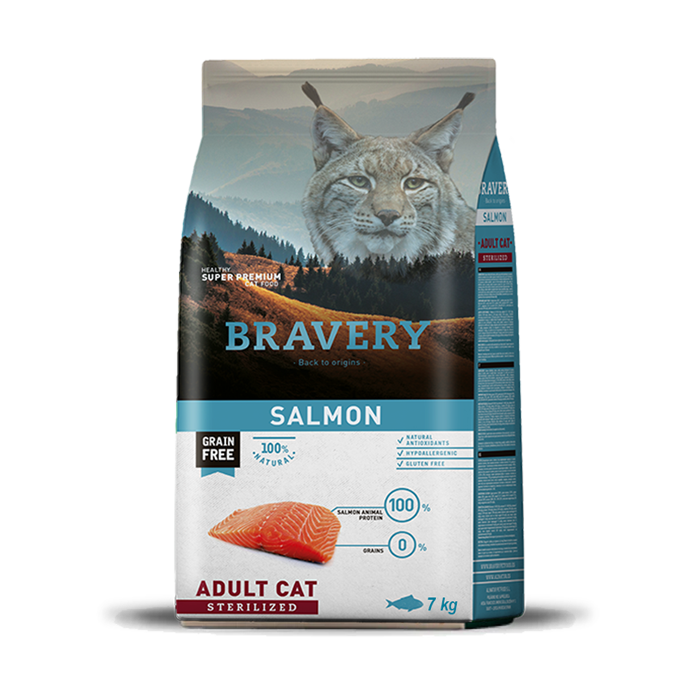 Bravery Cat Salmon Sterilized 7kg