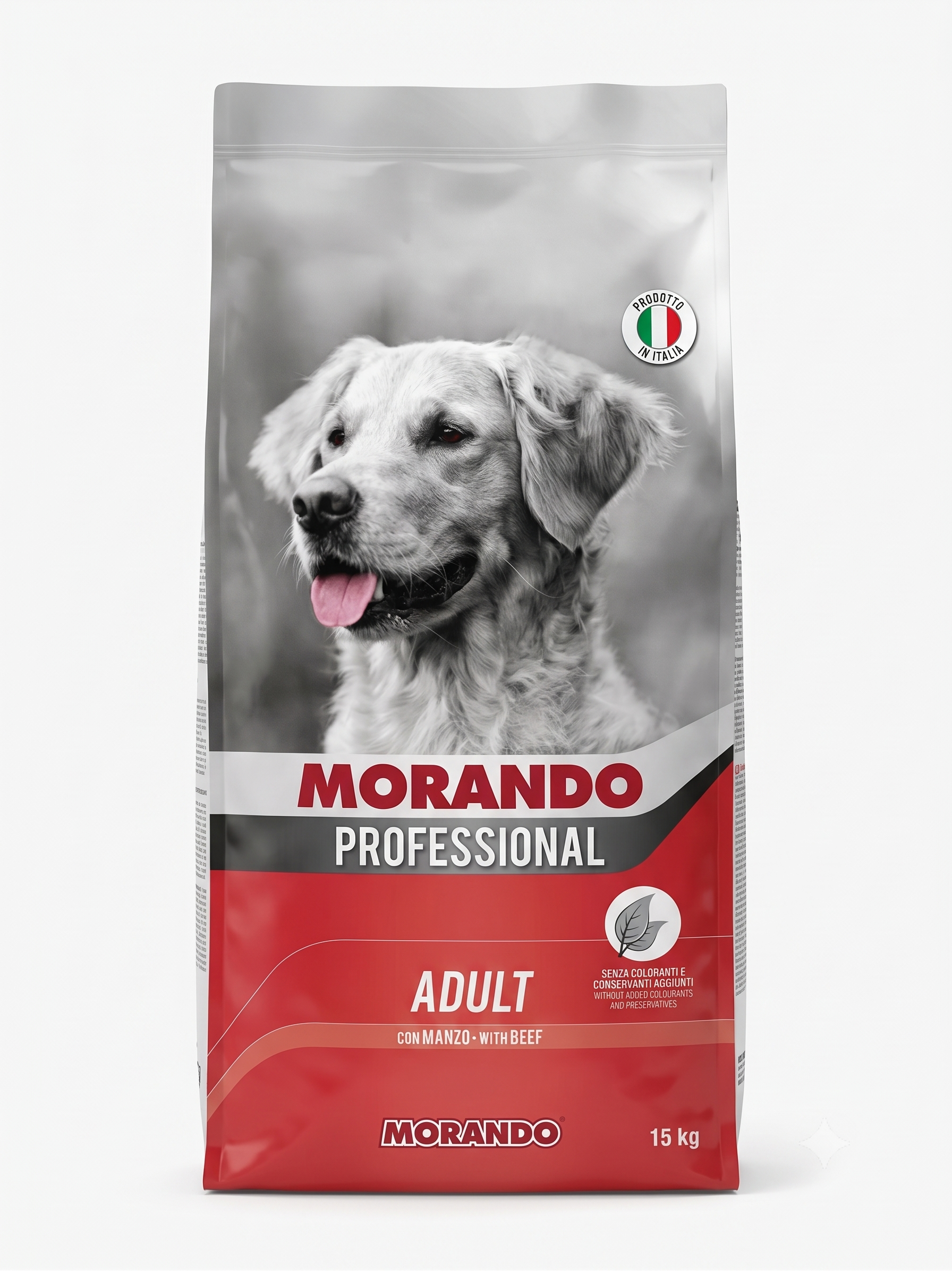 Morando Professional מורנדו בקר לכלבים בוגרים (15 ק"ג) - קלאסיקה איטלקית מלאה באנרגיה!