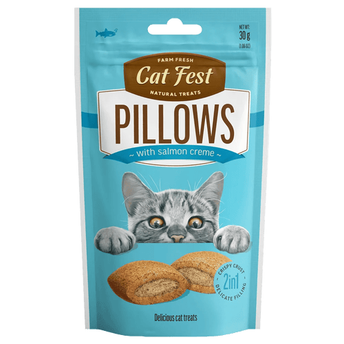 Cat Fest Pillows Salmon